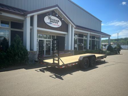 New CAM SUPERLINE 7' X 20' CHANNEL FRAME EQUIPMENT TRAILER 15.4K