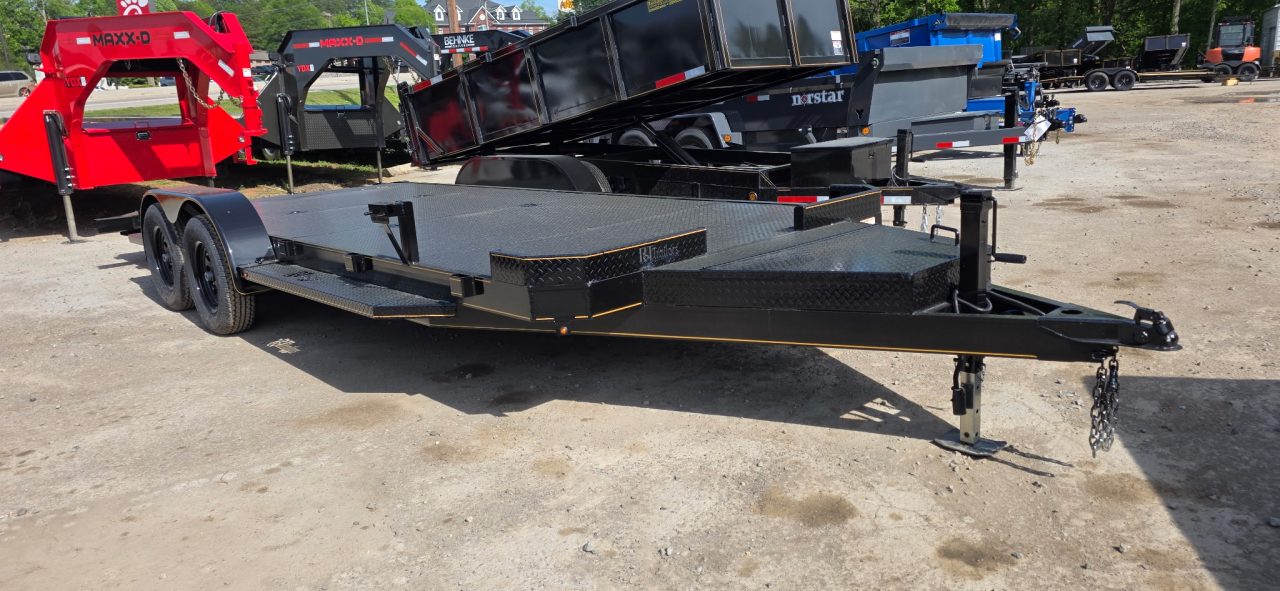 New 2026 P & T Trailers 7K 17+3 STEEL CH 5'' CHANNEL SUPER DELUX Car Hauler