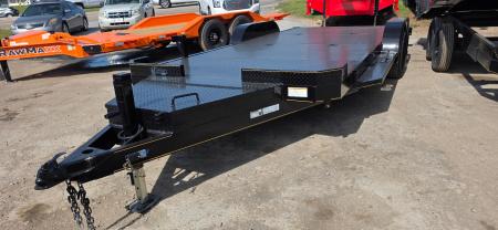 New 2026 P & T Trailers 7K 17+3 STEEL CH 5'' CHANNEL SUPER DELUX Car Hauler