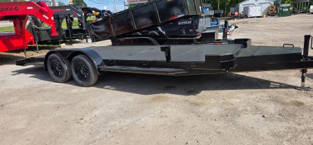 New 2026 P & T Trailers 7K 17+3 STEEL CH 5'' CHANNEL SUPER DELUX Car Hauler