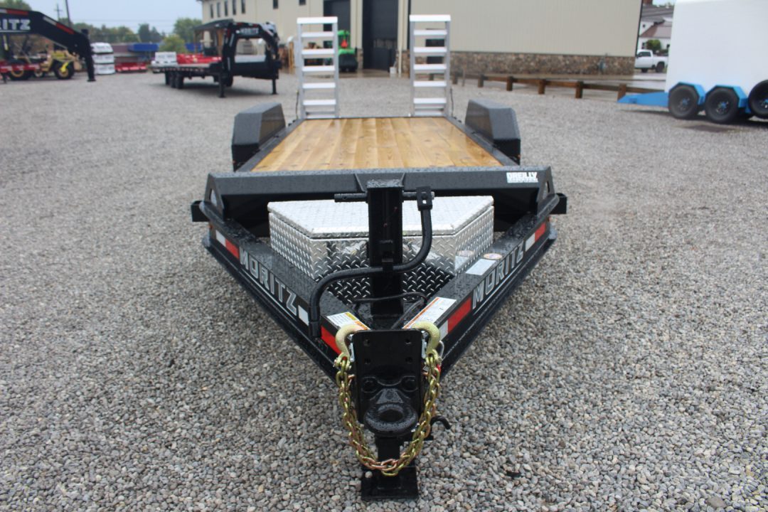 New 2026 Moritz 7' x 18' Low Pro - Aluminum Ramps - Equipment Trailer - 16000# GVW