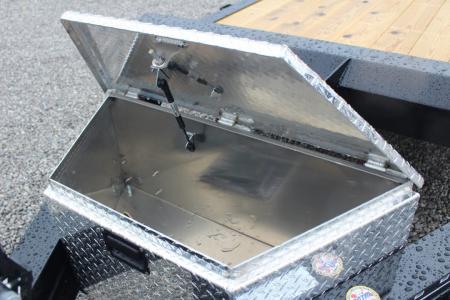 New 2026 Moritz 7' x 18' Low Pro - Aluminum Ramps - Equipment Trailer - 16000# GVW