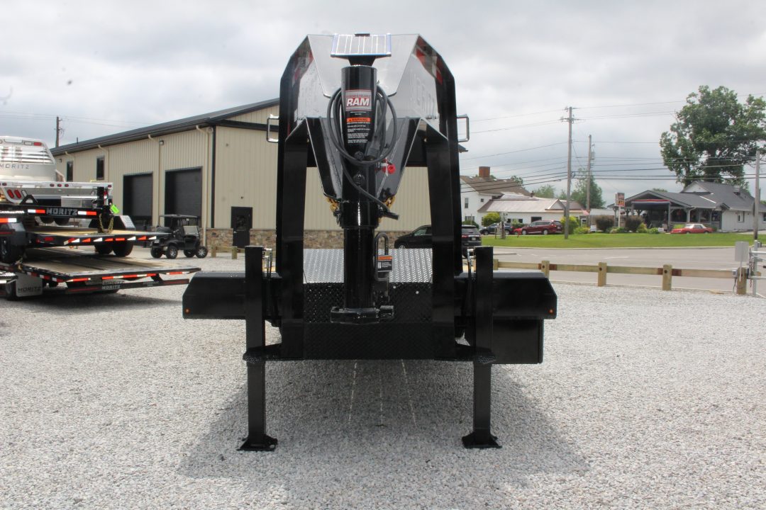 New 2026 Moritz FDGH Hydraulic Tail 30' GOOSENECK Deckover Flatbed Trailer- 25900# GVW
