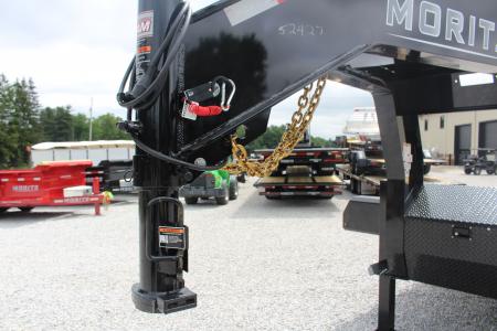 New 2026 Moritz FDGH Hydraulic Tail 30' GOOSENECK Deckover Flatbed Trailer- 25900# GVW