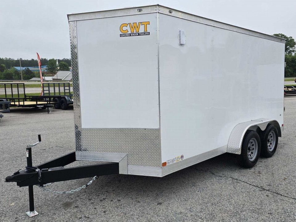 New 2026 COVERED WAGON 7X14 TANDEM AXLE ENCLOSED TRAILER