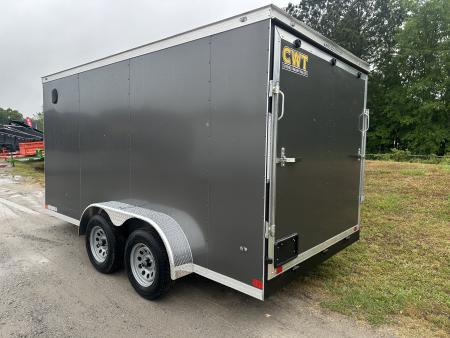 New 2026 COVERED WAGON 7X14 TANDEM AXLE ENCLOSED TRAILER WITH POLYCORE SIDING