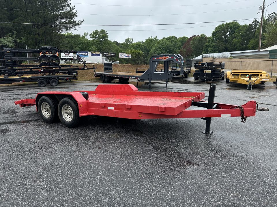Used USED 18' 14K STEEL FLOOR CAR/EQUIPMENT HAULER