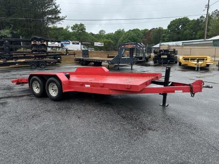 Used USED 18' 14K STEEL FLOOR CAR/EQUIPMENT HAULER
