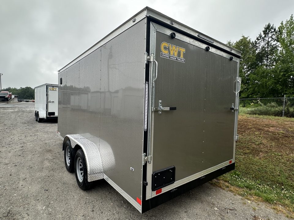 New 2026 COVERED WAGON 7X16 TANDEM AXLE ENCLOSED TRAILER