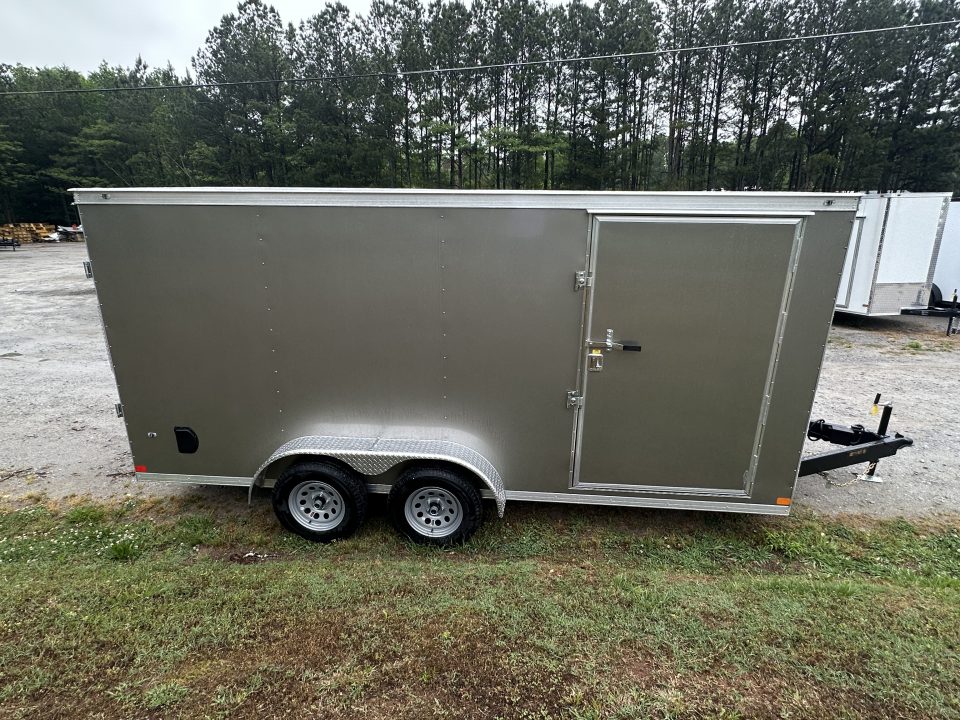 New 2026 COVERED WAGON 7X16 TANDEM AXLE ENCLOSED TRAILER
