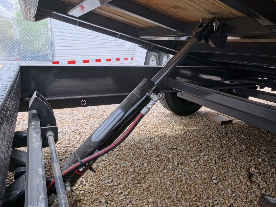 New 2026 Iron Bull 83x20 EWB Equipment Trailer, 2) 7K Straight Axles with 2 Elec. Fwd. Adj. Brakes -3' Self Cleaning Dove Tail w/ Rampage Ramps