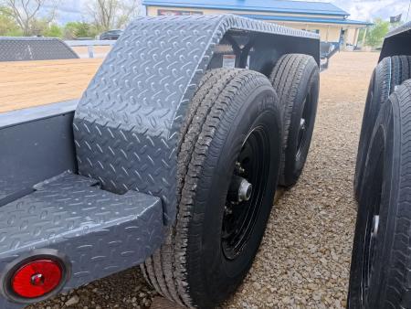New 2026 Iron Bull 83x20 EWB Equipment Trailer, 2) 7K Straight Axles with 2 Elec. Fwd. Adj. Brakes, 3' Self Cleaning Dove Tail w/ Rampage Ramps