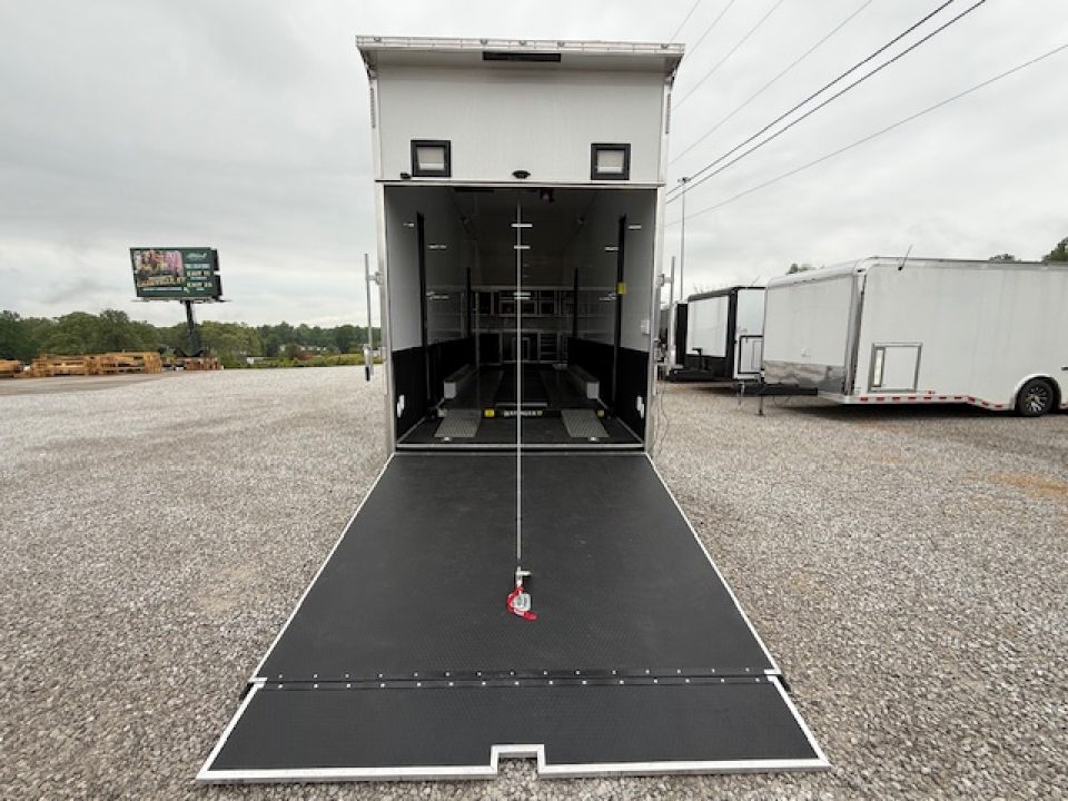 New Outlaw 8.5x36 Stacker Race Trailer- 21K White- CUSTOM