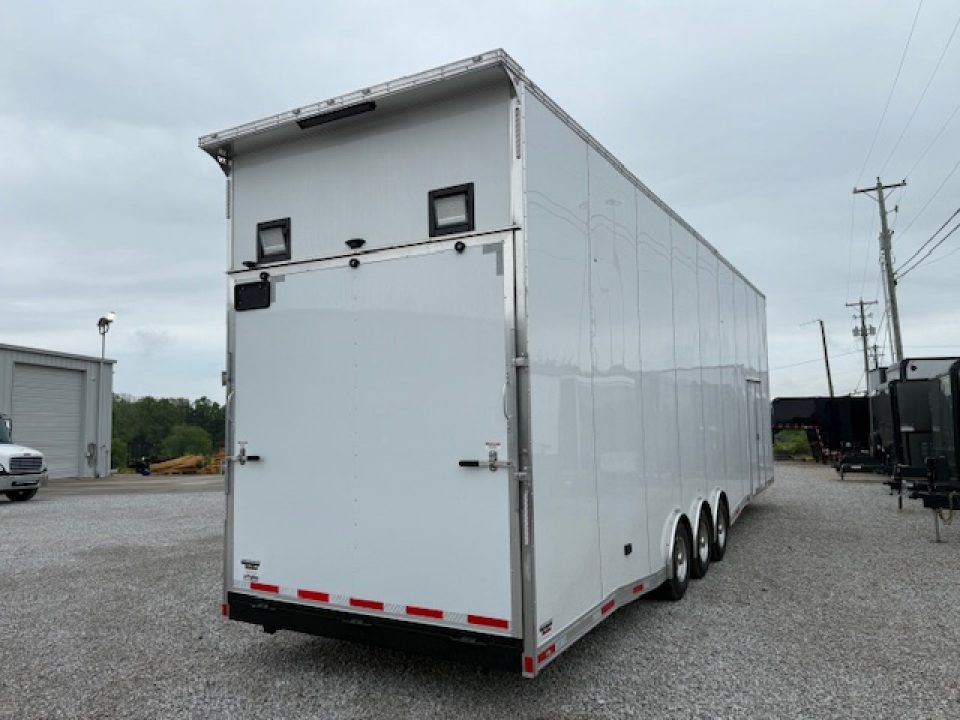 New Outlaw 8.5x36 Stacker Race Trailer- 21K White- CUSTOM