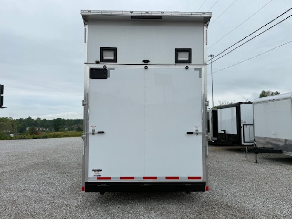 New Outlaw 8.5x36 Stacker Race Trailer- 21K White- CUSTOM