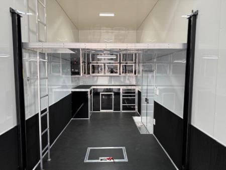 New Outlaw 8.5x36 Stacker Race Trailer- 21K White- CUSTOM