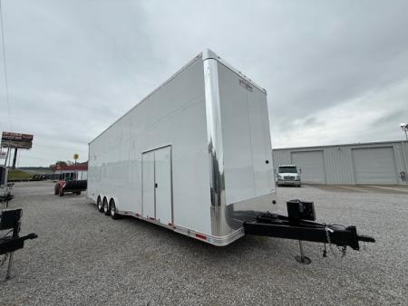 New Outlaw 8.5x36 Stacker Race Trailer- 21K White- CUSTOM