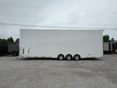 New Outlaw 8.5x36 Stacker Race Trailer- 21K White- CUSTOM