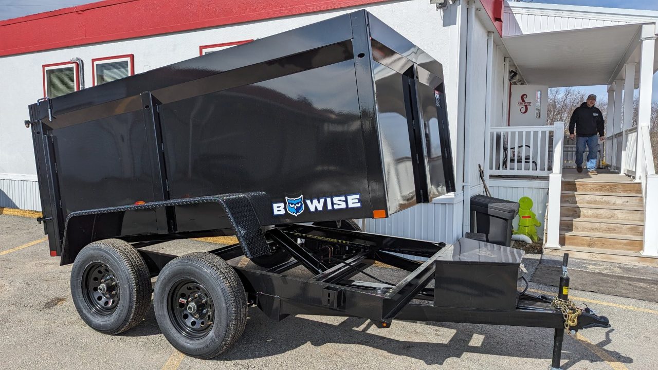 New 2026 BWISE 6x10 Lo Pro Dump Trailer w/ 44" High Sides