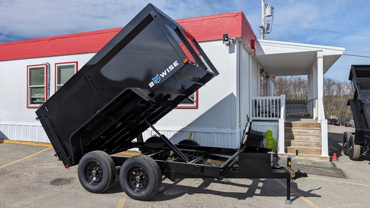 New 2026 BWISE 6x10 Lo Pro Dump Trailer w/ 44" High Sides
