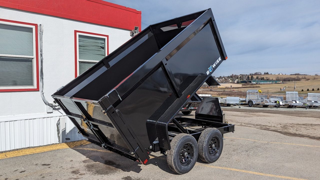 New 2026 BWISE 6x10 Lo Pro Dump Trailer w/ 44" High Sides