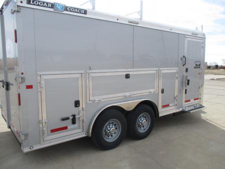 New 2026 Logan Coach Contractor Cargo / Enclosed Trailer 8 X 16