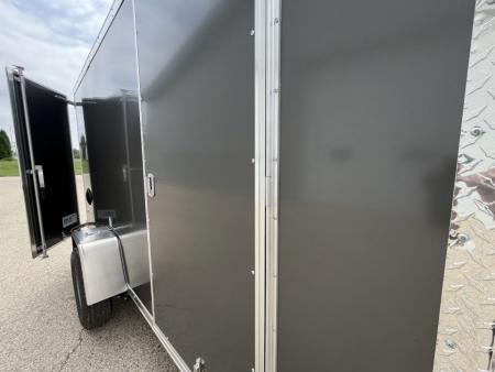New 2027 Forest River Aluminum Ameralite-Lite 6' x 12' + 20" V-Front Cargo / Enclosed Trailer