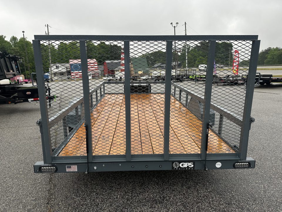 Used PRE-OWNED 2026 GPS 82X14 SINGLE AXLE UTILITY TRAILER WITH SET BACK JACK AND TOOLBOX