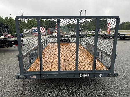 Used PRE-OWNED 2026 GPS 82X14 SINGLE AXLE UTILITY TRAILER WITH SET BACK JACK AND TOOLBOX