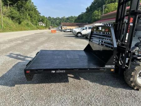 New Moritz International TB7-7 SRW 6.5' Flatbed w/Trap Door and Gooseneck Hitch Plate