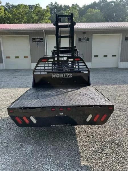 New Moritz International TB7-7 SRW 6.5' Flatbed w/Trap Door and Gooseneck Hitch Plate