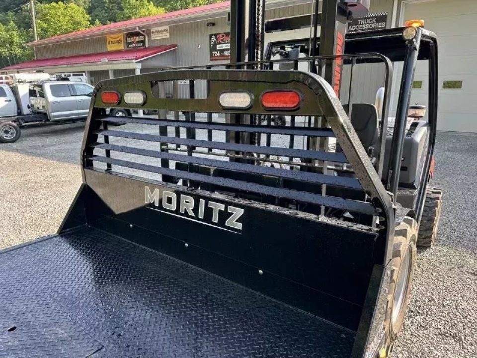 New Moritz International TB7-7 SRW 6.5' Flatbed w/Trap Door and Gooseneck Hitch Plate