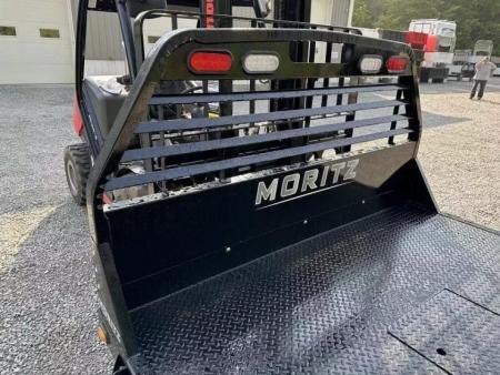 New Moritz International TB7-7 SRW 6.5' Flatbed w/Trap Door and Gooseneck Hitch Plate