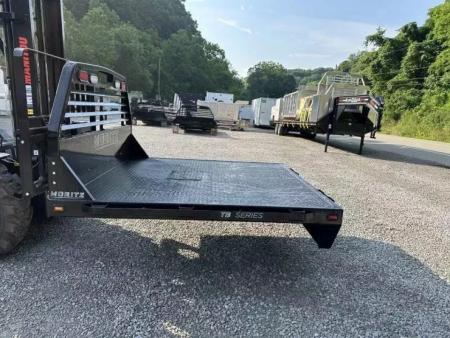 New Moritz International TB7-7 SRW 6.5' Flatbed w/Trap Door and Gooseneck Hitch Plate