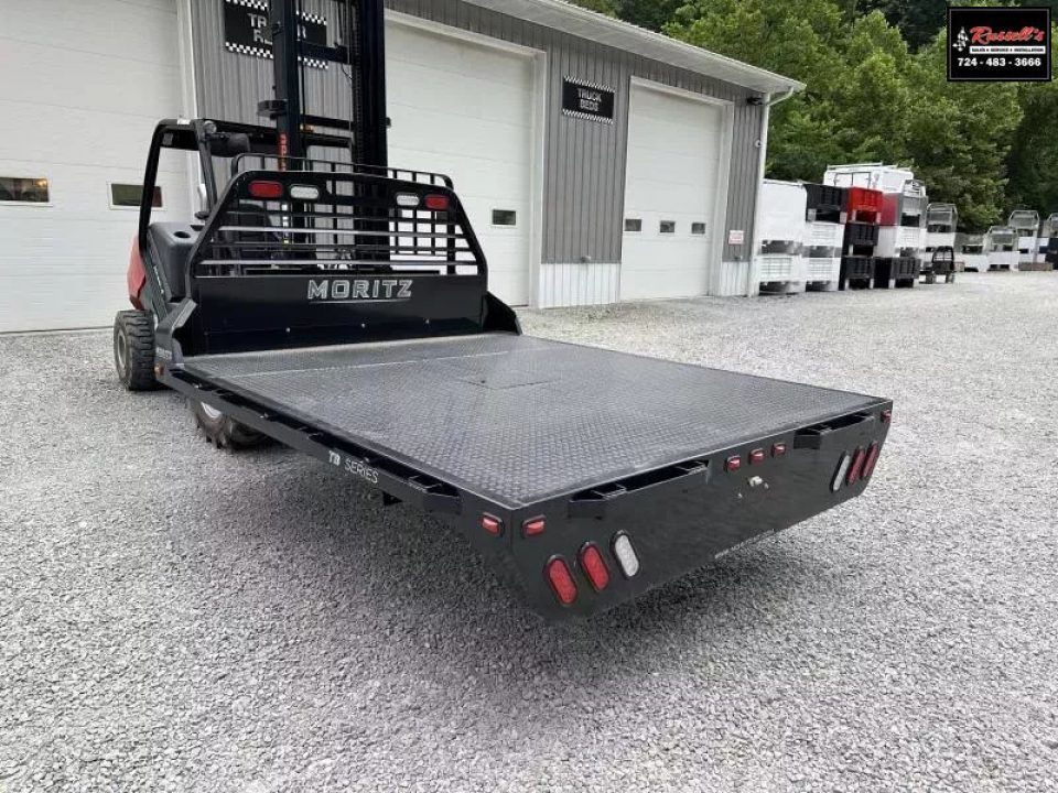 New Moritz International TB-8-94 Flatbed 60" CA DRW Chassis 96x112 w/Trap Door and Gooseneck Hitch Plate