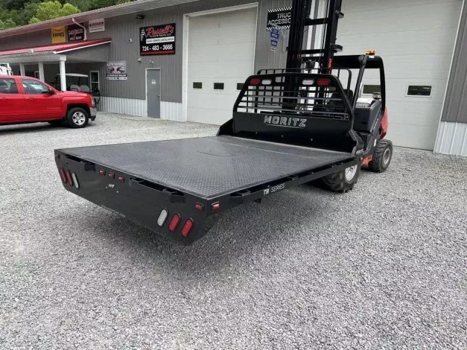 New Moritz International TB-8-94 Flatbed 60" CA DRW Chassis 96x112 w/Trap Door and Gooseneck Hitch Plate