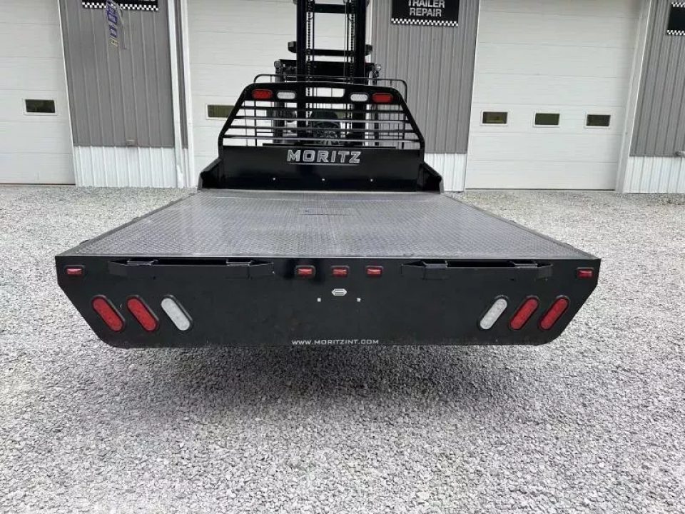 New Moritz International TB-8-94 Flatbed 60" CA DRW Chassis 96x112 w/Trap Door and Gooseneck Hitch Plate