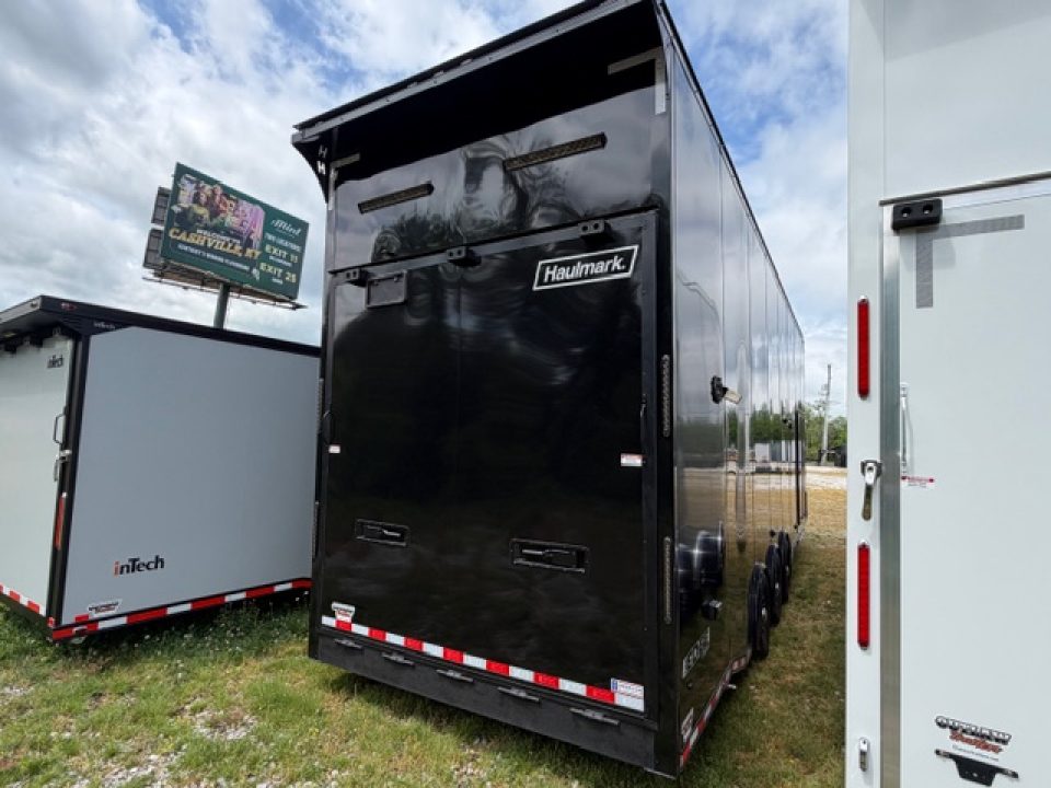 New Haulmark EDGE 8.5x32 Stacker 21K- Black W/ Steel Frame & Recessed E-Track