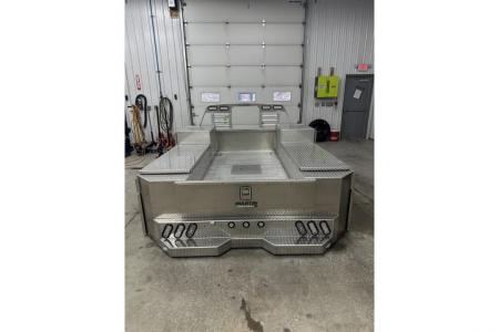 New Martin Truck Bodies Aluminum Gooseneck Service Body DRW 8' Diamond Tread * Interior Lights * Clear Lens * Back Window Cu