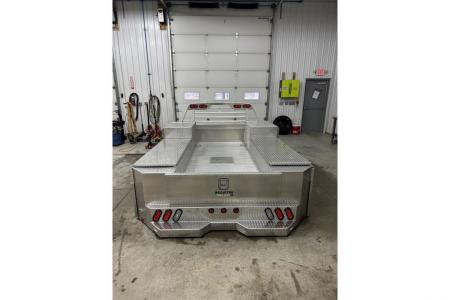 New Martin Truck Bodies Aluminum Gooseneck Service Body DRW 60" CA Cab and Chassis Diamond Tread