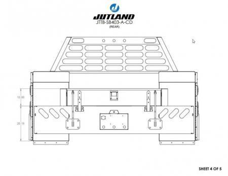 New Jutland Aluminum Gooseneck Service Body 60'' CA DRW