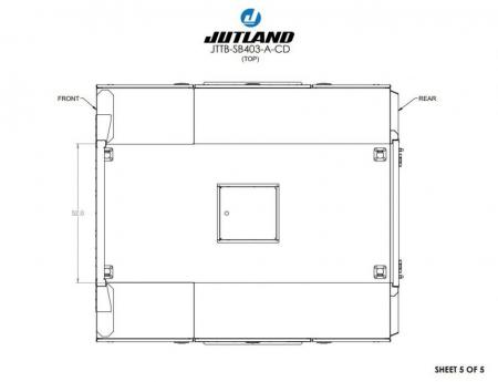New Jutland Aluminum Gooseneck Service Body 60'' CA DRW