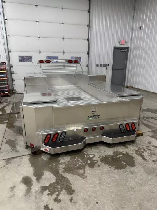 New Martin Truck Bodies Aluminum Gooseneck Service Body 84" CA DRW SMOOTH APPEARANCE -Discoloration