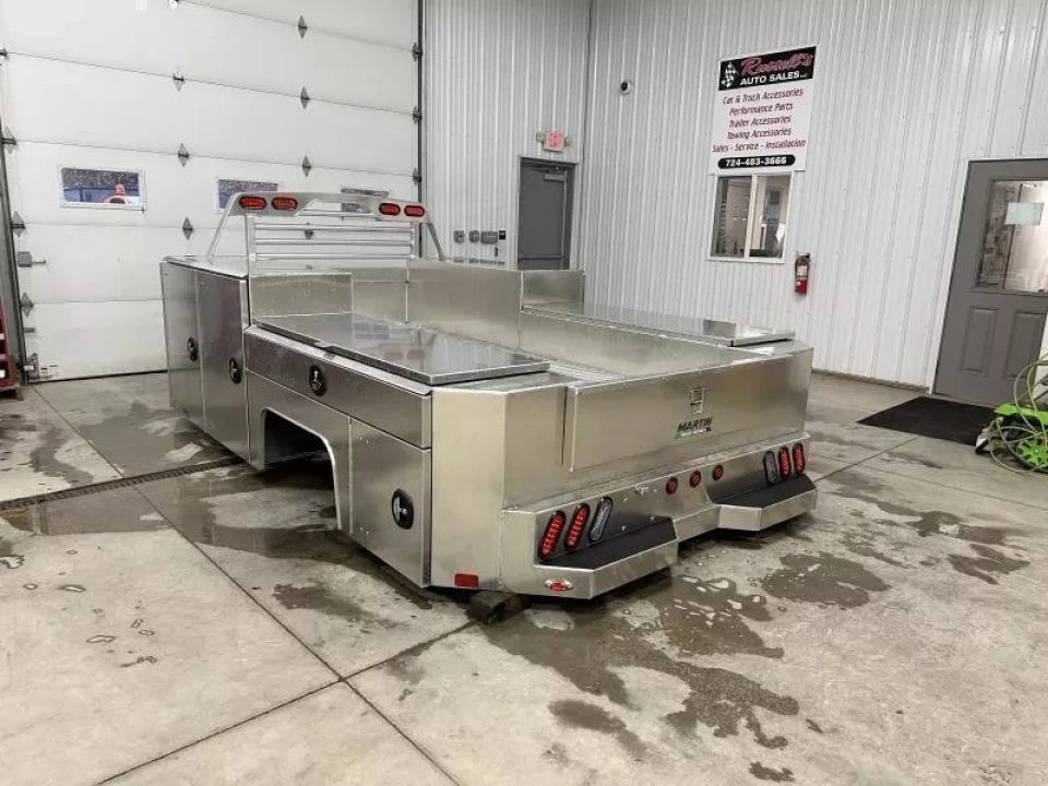 New Martin Truck Bodies Aluminum Gooseneck Service Body 84" CA DRW SMOOTH APPEARANCE -Discoloration