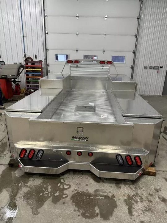 New Martin Truck Bodies Aluminum Gooseneck Service Body 84" CA DRW SMOOTH APPEARANCE -Discoloration