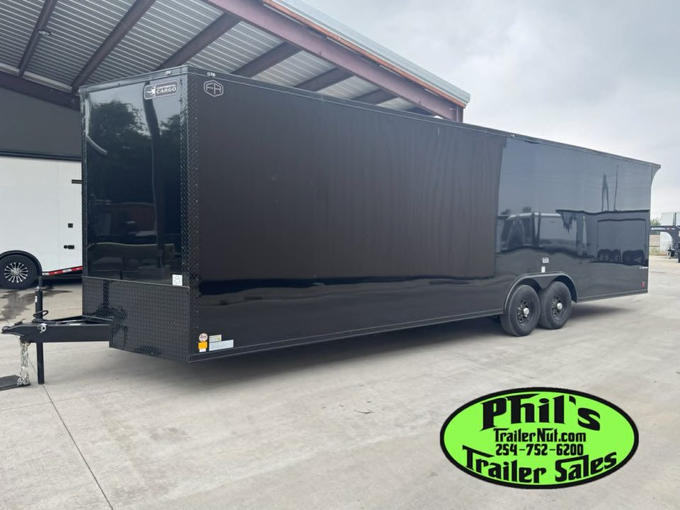 New 2026 Continental Cargo 8.5X28 CAR HAULER UPGRADED .080 EXTERIOR / REAR WING Cargo / Enclosed Trailer