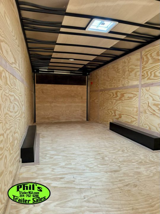 New 2026 Continental Cargo 8.5X28 CAR HAULER UPGRADED .080 EXTERIOR / REAR WING Cargo / Enclosed Trailer