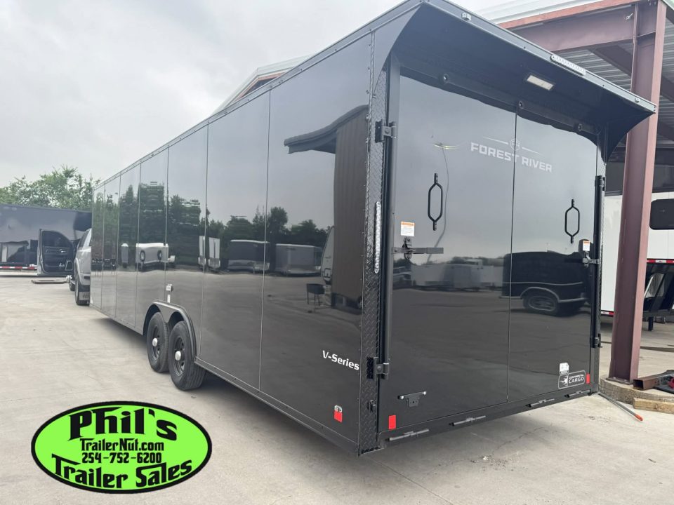 New 2026 Continental Cargo 8.5X28 CAR HAULER UPGRADED .080 EXTERIOR / REAR WING Cargo / Enclosed Trailer