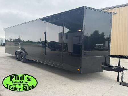 New 2026 Continental Cargo 8.5X28 CAR HAULER UPGRADED .080 EXTERIOR / REAR WING Cargo / Enclosed Trailer