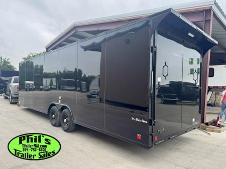 New 2026 Continental Cargo 8.5X28 CAR HAULER UPGRADED .080 EXTERIOR / REAR WING Cargo / Enclosed Trailer